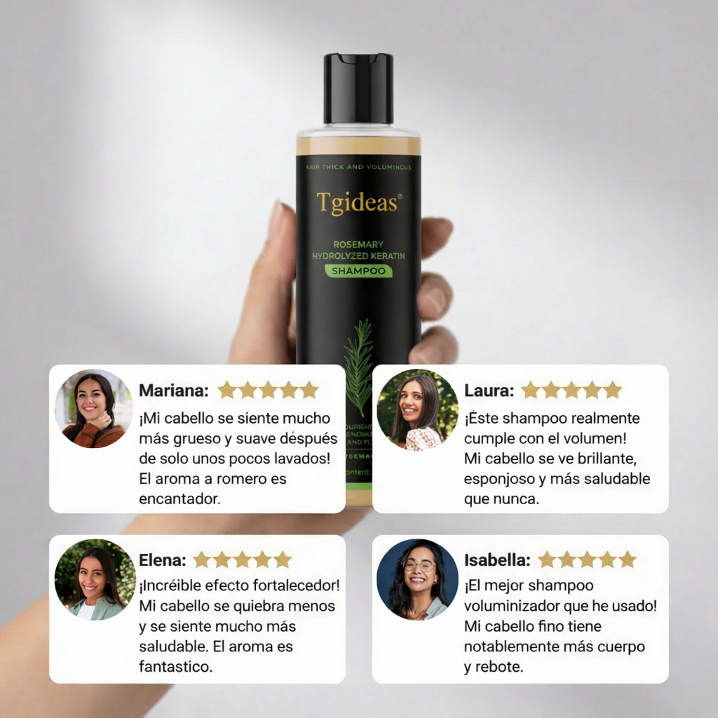 Shampoo de Queratina Hidrolizada con Romero