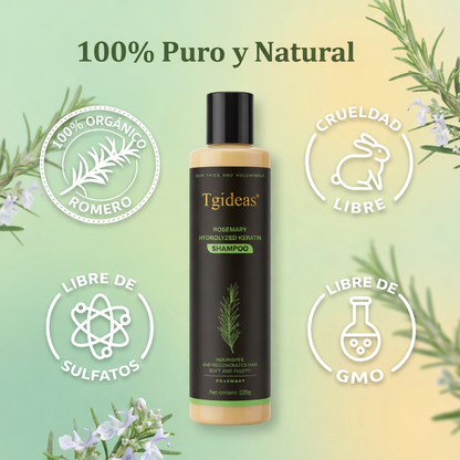 Shampoo de Queratina Hidrolizada con Romero